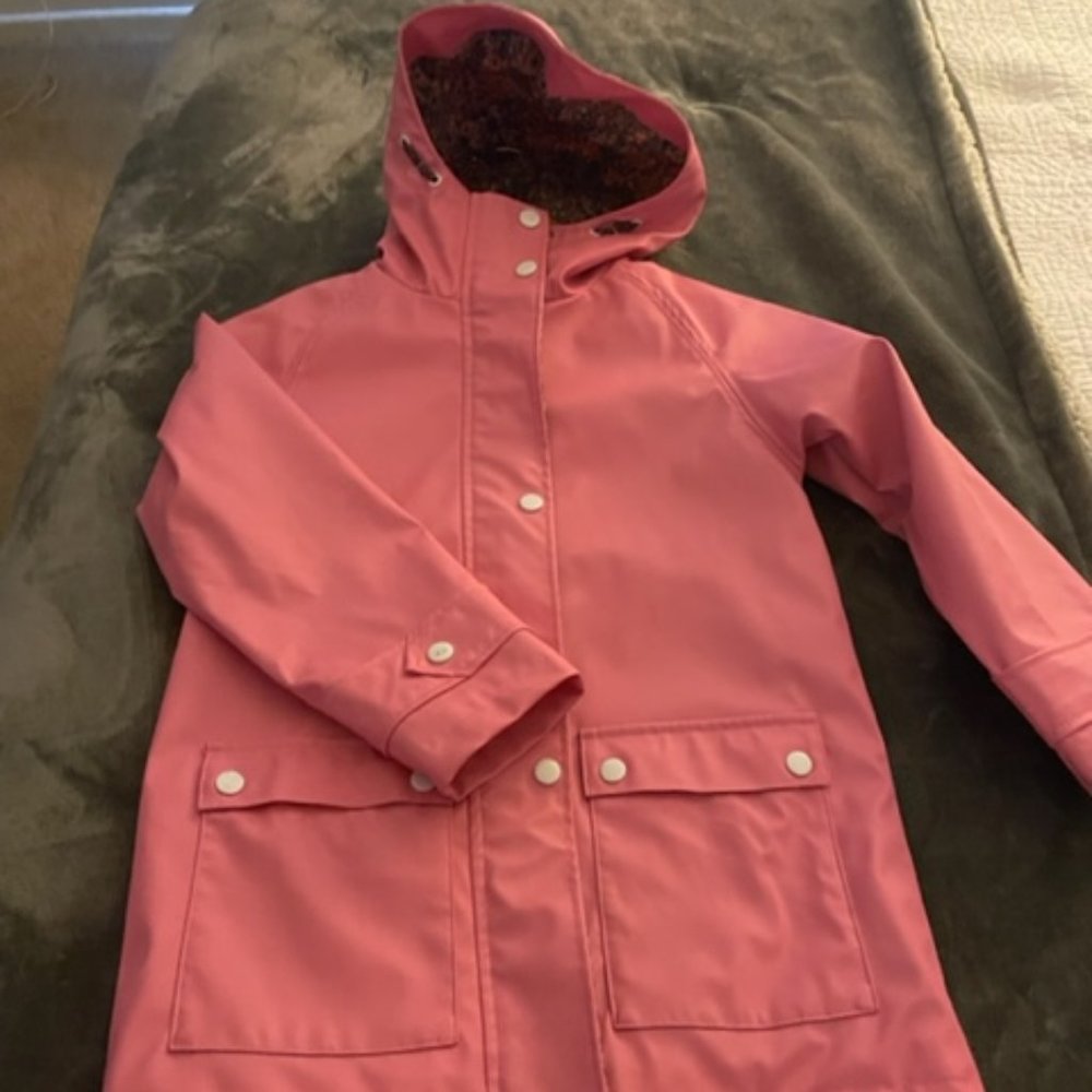 7/8 Year Girl Pink Rain Jacket